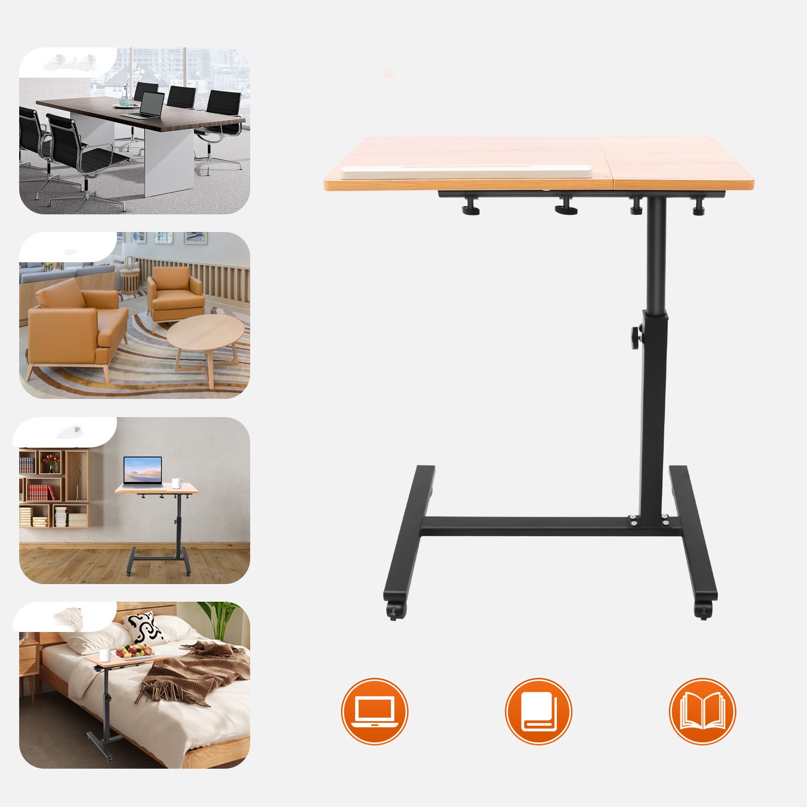 Tablet Lap Desk - Mobile Laptop Table Adjustable 360° Rotation
