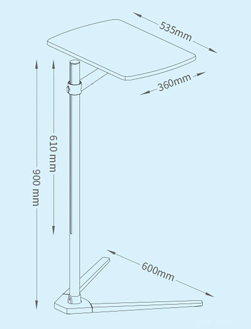 Height Adjustable 7-20 Inch Al - огляд і ціна Tablet Lap Desk