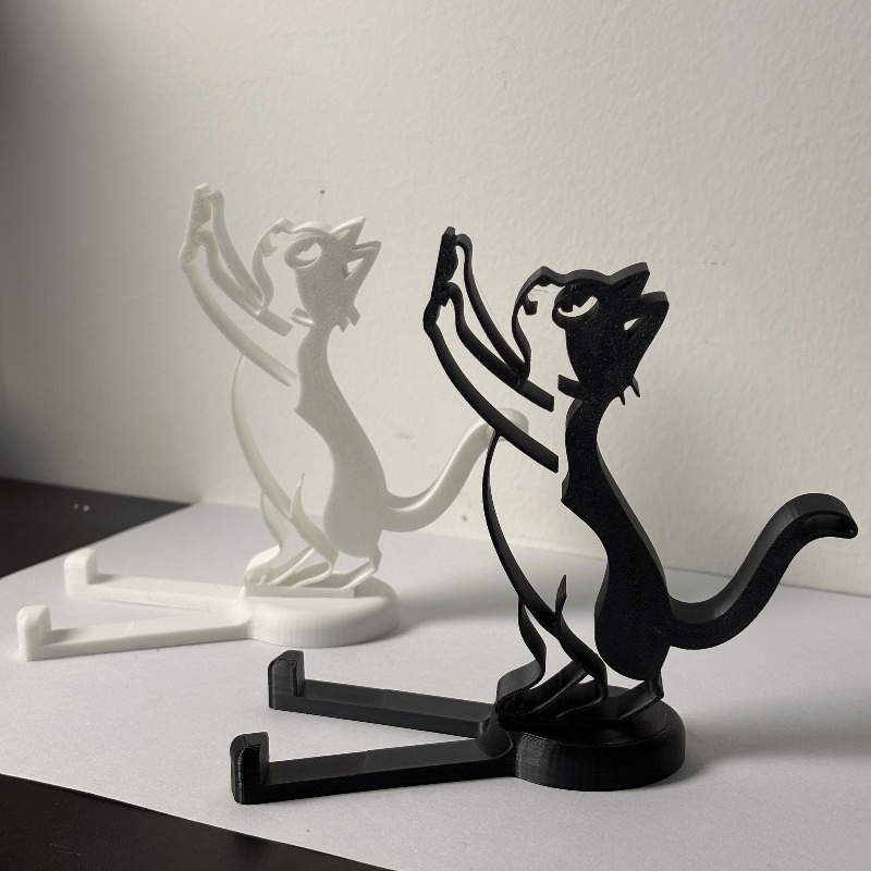 Abstract Hollow Line Cat Phone - огляд і ціна Tablet Holder Accessories