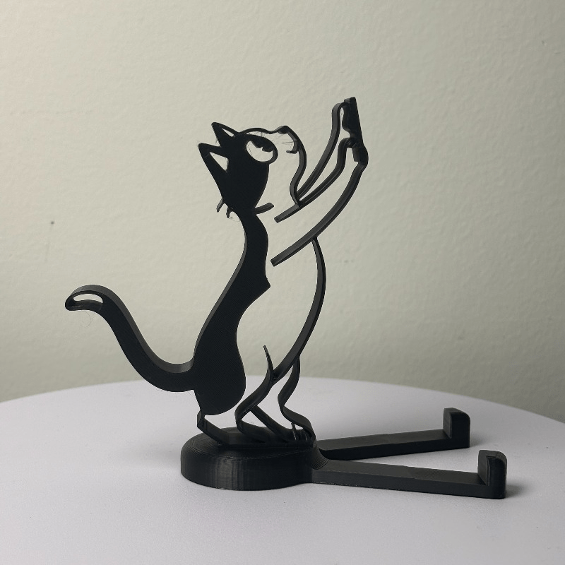 Abstract Hollow Line Cat Phone - огляд і ціна Tablet Holder Accessories