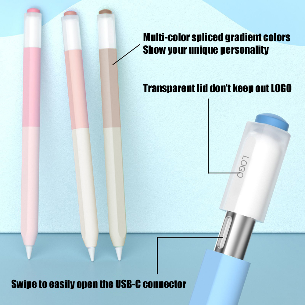 Color Splicing Silicone Pen Ca - огляд і ціна Tablet Stylus Accessories