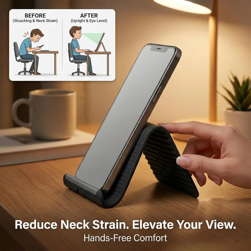 Flexible Foldable Silicone Pho - огляд і ціна Tablet Holder Accessories