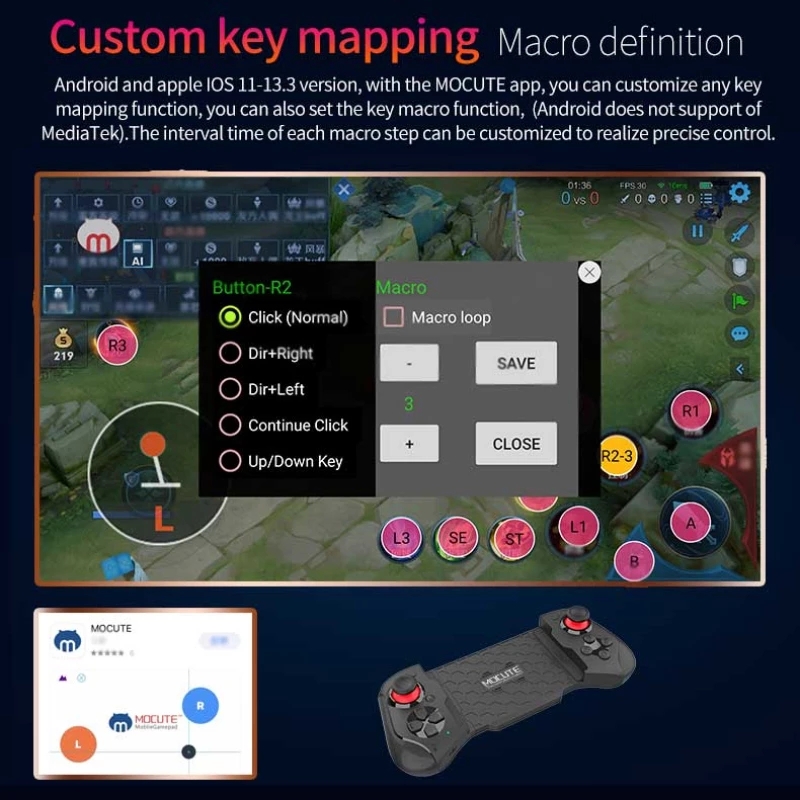 Cell Phone Gamepad Joystick Fo - огляд і ціна Android Tablet Gaming Accessories