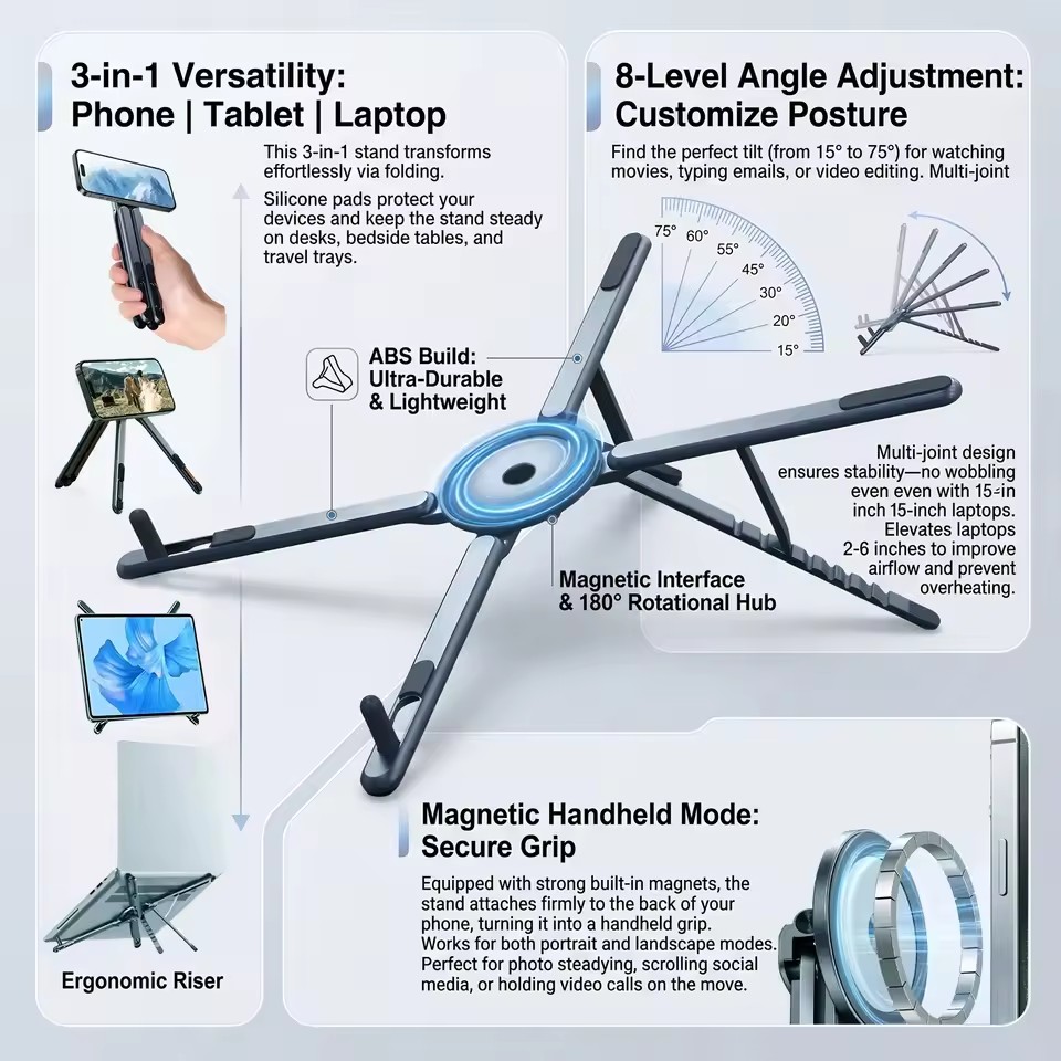 Portable Magnetic Phone Holder - огляд і ціна Useful Tablet Accessories