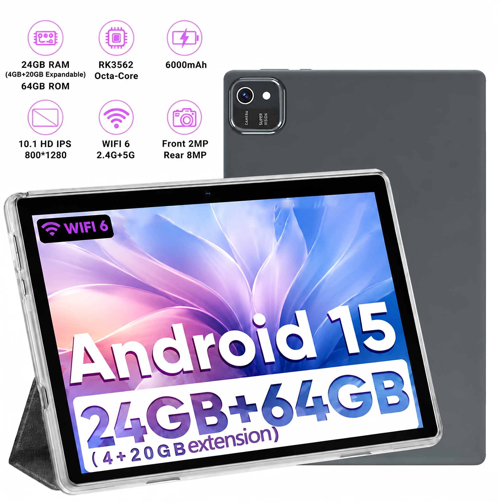 10.1-inch 2-in-1 Android15 Tab - огляд і ціна Ram Tablet Accessories