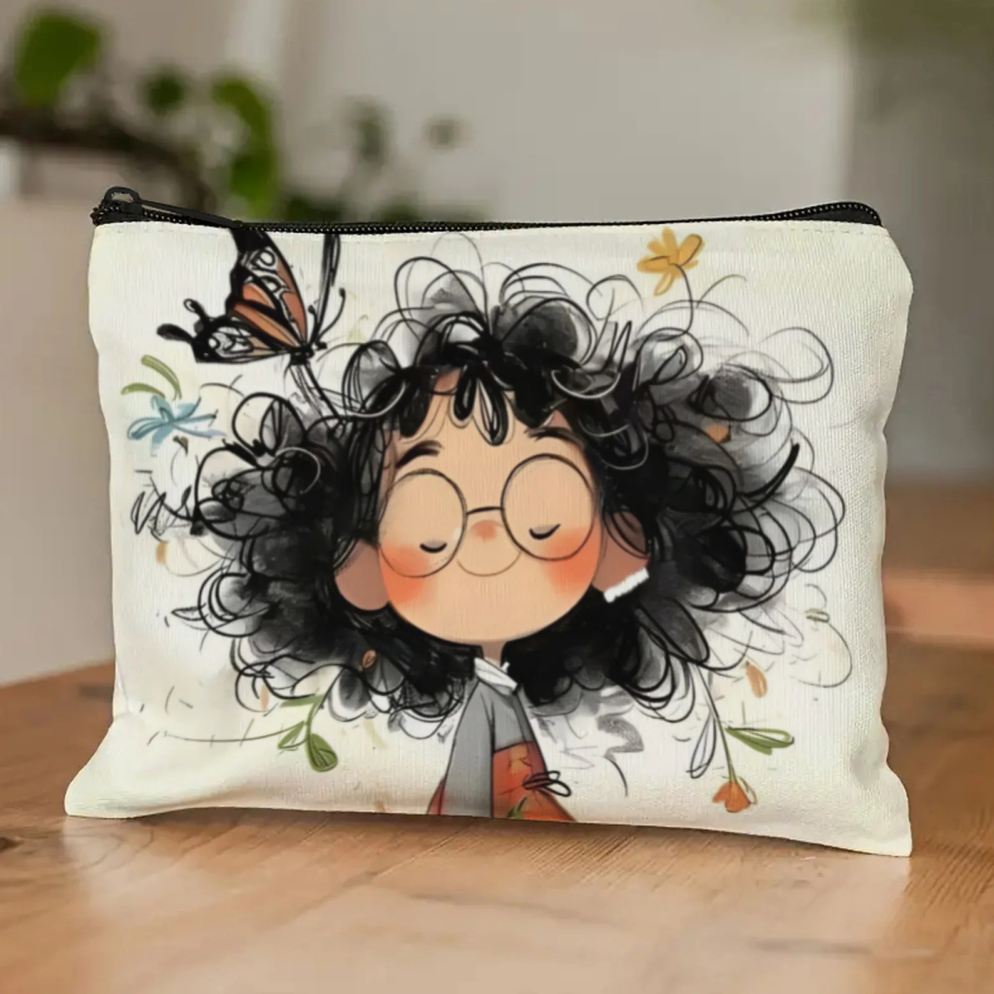 Cartoon Girl Makeup Bag Zipper - огляд і ціна Case With Pencil Holder