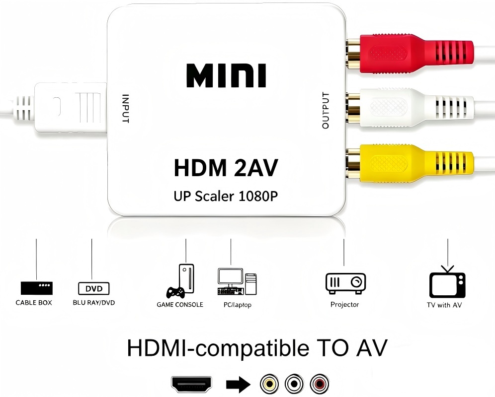 1080P HDMI-Compatible to AV RC - огляд і ціна Hdmi Adapter Tablet