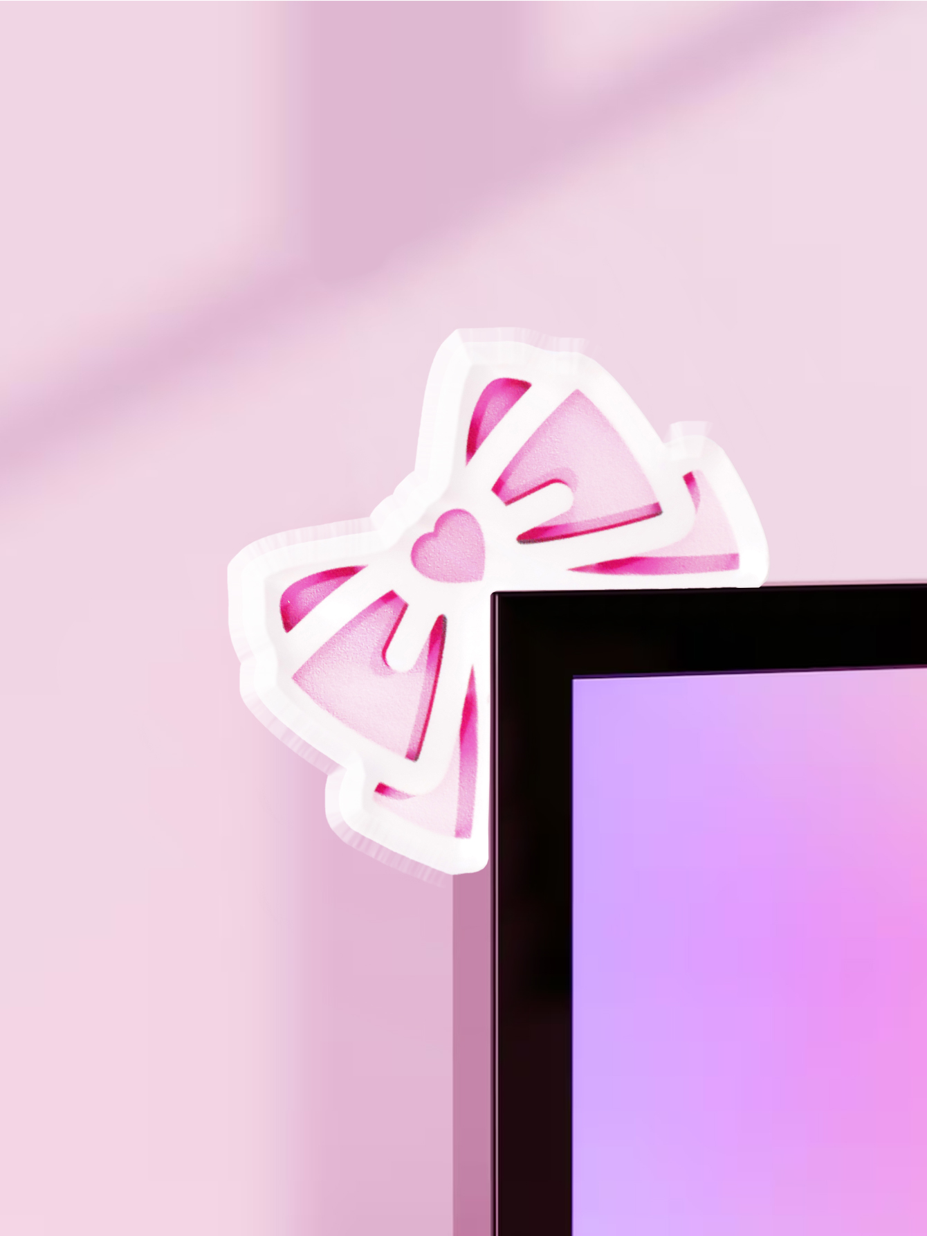 Kawaii Bow Monitor Decor Pink  - огляд і ціна Tablet Lap Desk